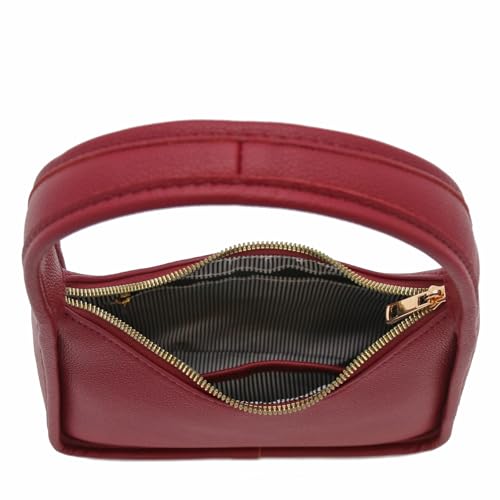 Image of Small Minimalist Shoulder Bag for Women, Faux Leather Underarm Purse, Chic Top Handle Handbag for Everyday