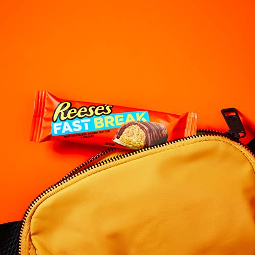 Reese's Fast Break Milk Chocolate, Peanut Butter And Nougat Candy, Bulk, Gluten Free, 1.8 Oz Bars (18 Count) #TOP4