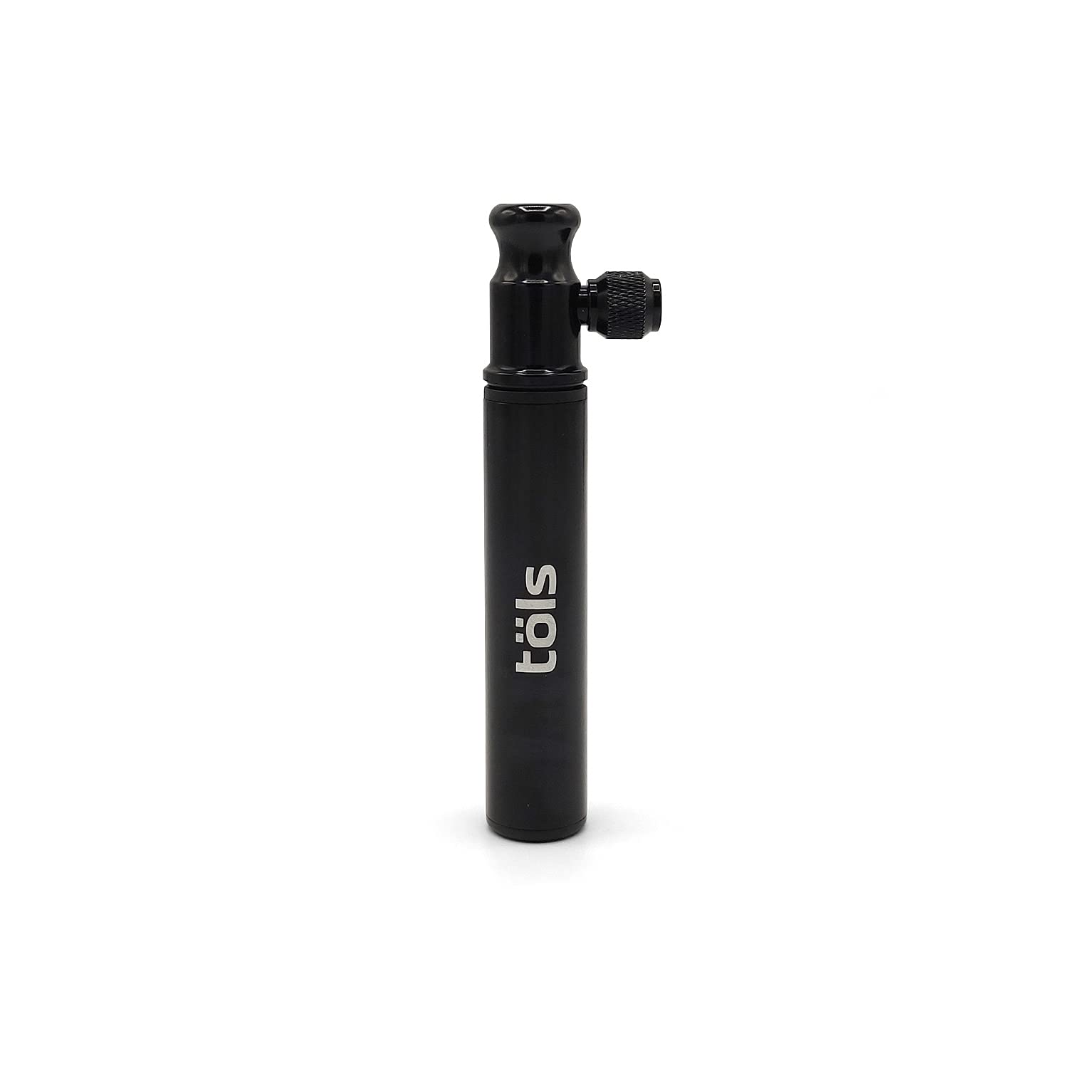 TÖLS Mini-Fahrradpumpe Aina, 132 ml, 80 PSI, Fahrrad-Reparaturset, inklusive Fahrradhalterung, tragbarer Luftpumpe für MTB, E-Bike und Rennrad, manuelle Steuerung oder CO2-Luftkompressor, Schwarz