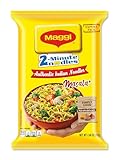 Maggi Masala 2-Minute Noodles India Snack - Largest Pack 2.46 Ounce (Pack of 12)