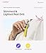 MelodySusie PocketNail Slim Ergonomic Pen-Shaped USB Nail Drill, PC100G 20007RPM Portable Electric File for All Manicure, Pedicure Nail Care, Shaping & Gel Removal at Home for Beginners