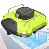 VzxCrue Robot Aspirador InaláMbrico para Piscinas, Robot Limpiador...