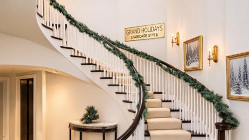 18 Ft Christmas Pine Garland, Artificial Green Vine for Mantle Home Decor - image 7