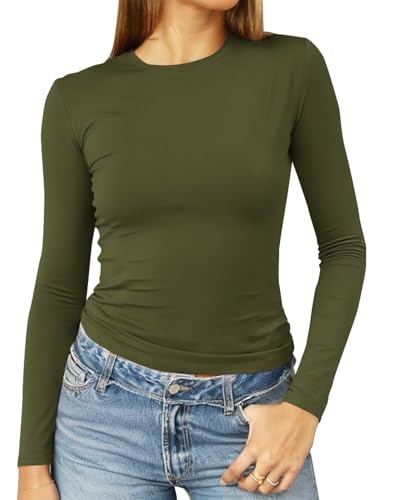 トップス everyone Long Sleeve Shirt EV24-SH12 Abardsion Women's Long Sleeve Shirts Spring 2026 Casual Basic