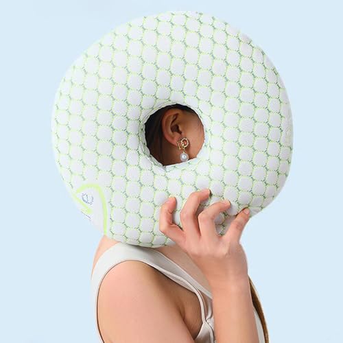 Ear Piercing Pillow, Ergonomic Headrest Cushion, Contoured Support with Ear Hole, Soft Comfortable Memory Foam Pillows, Ideal for Spa, Yoga, Bedroom, Workplace, Camping, Travel, Living Room, Sleeping – Image 5