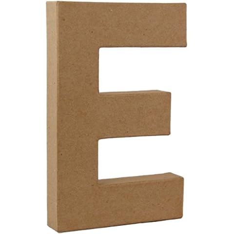 Country Love Crafts 3D Letter E Papier Mache Cover