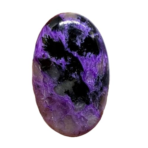 Charoite naturelle cabochon 37x23mm pour création de bijoux DIY