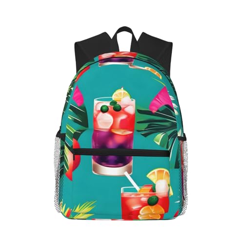 Sac à dos cocktail tropical avec poches pour organiser vos affaires sans fatigue