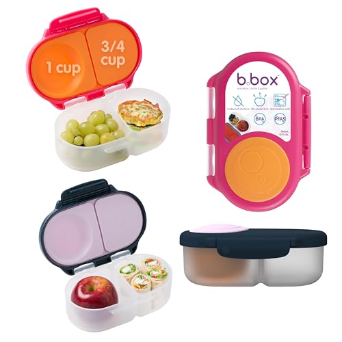 Image of b.box Snack Box 2-Pack, Snack Containers for Kids, 1.75 Cup Kids Lunch Box