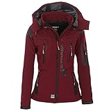 Geographical Norway Tislande Damen Softshell Jacke Burgundy Gr. L