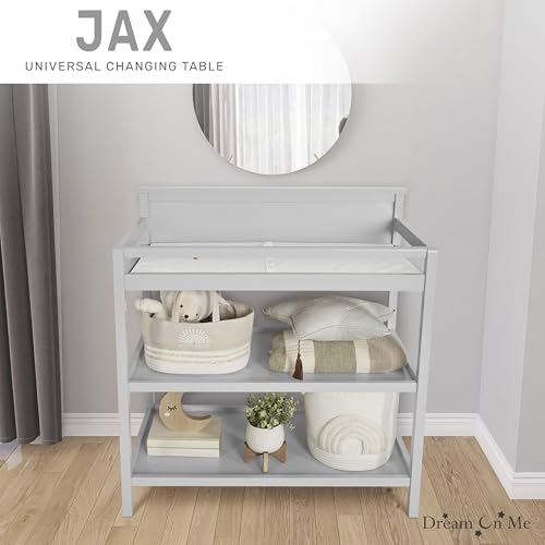 Image of Dream On Me Jax Universal Changing Table, Pebble Grey 34x20x40 Inch (Pack of 1)