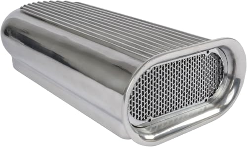 JEGS Hilborn-Style Scoop | Fits Single Or Dual 4-Barrel Carburetors | Polished | Includes Inlet Screen & Bezel, Element, And Assembly/Mounting Hardware | 20