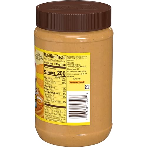 Image of SKIPPY Peanut Butter, Natural Creamy with Honey, 40 Ounce
