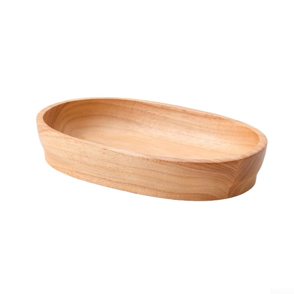 Ciotole per impasti in legno per decorazione, ovale per bancone della fattoria, ciotola per impasto in