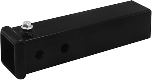 Tubo receptor universal de enganche de remolque, adaptador de enganche de remolque de acero crudo soldado de 2 x 12 pulgadas para remolque con cubo