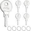 CH751 RV Keys for RV Campers Cabinets Push Locks, Spare Keys Suitable for Camper Door Lock T-Handles Shells Tool Boxes (5 Pack)