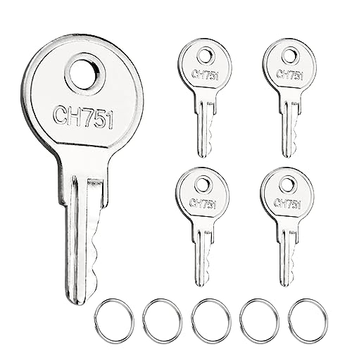 CH751 RV Keys for RV Campers Cabinets Push Locks Spare Keys Suitable for Camper Door Lock T-Handles Shells Tool Boxes (4 Pack)