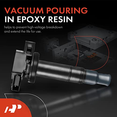 A-Premium Ignition Coil Pack Set Of 4 Compatible With Toyota Yaris 2006-2018 Prius 2001-2009 Echo 2000-2005 Scion Xa Xb 2004-2006 L4 1.5L #TOP2
