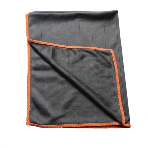 Toalla de limpieza de tela de poliéster, limpieza eficiente con súper absorción para vidrio, platos y superficie del hogar, reutilizable y sin pelusa para tareas diarias de limpieza (naranja)
