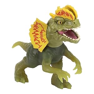 Heroes of Goo Jit Zu Jurassic World Hero Pack, Dilophosaurus, More Than 4″ Long – Stretchy, Squishy Dinosaur Figure with Chomp Attack Action and Unique Goo Filling