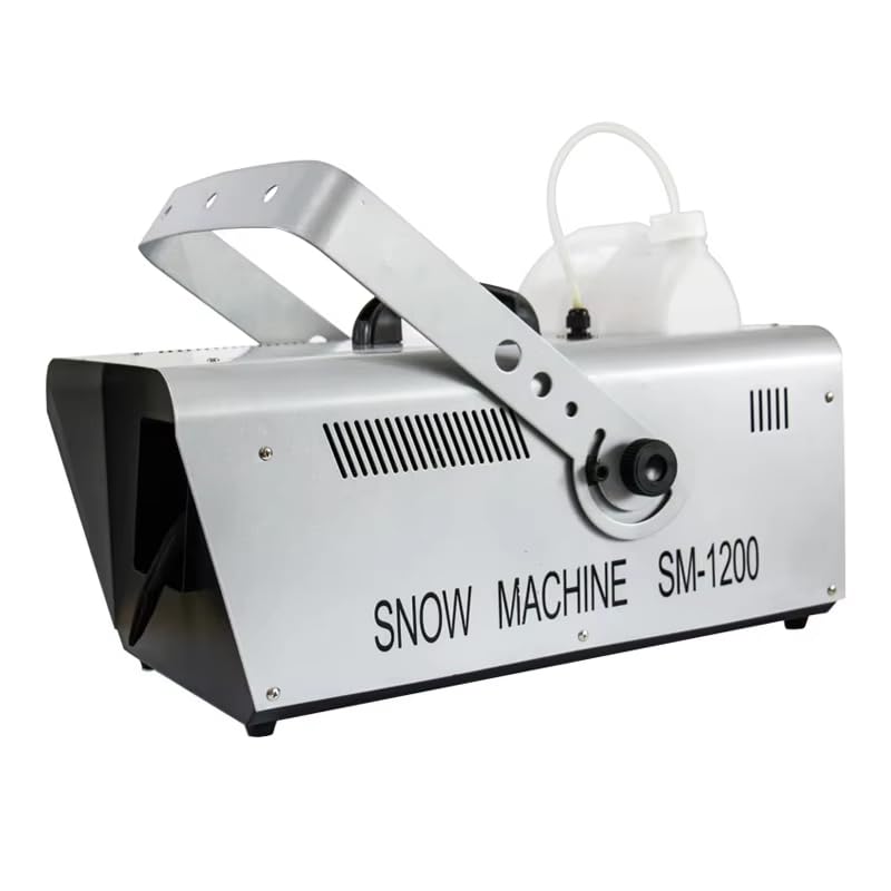 Máquina de Nieve 1500W Gunner Smoke con Control Remoto y DMX, Profesional para Efectos de Escenario, Fiestas, Navidad y Bodas, Alcance hasta 6 Metros, Tanque de 5L, Soporte Ajustable