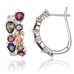 White Gold Multicolor CZ