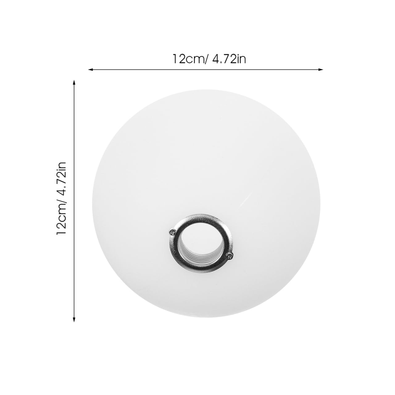 Pantalla De Lámpara Redonda Acrílica 4.72 Pulgadas Conector Roscado G9 Para Lámparas Colgantes De Techo Sala De Estar Dormitorio Iluminación Interior