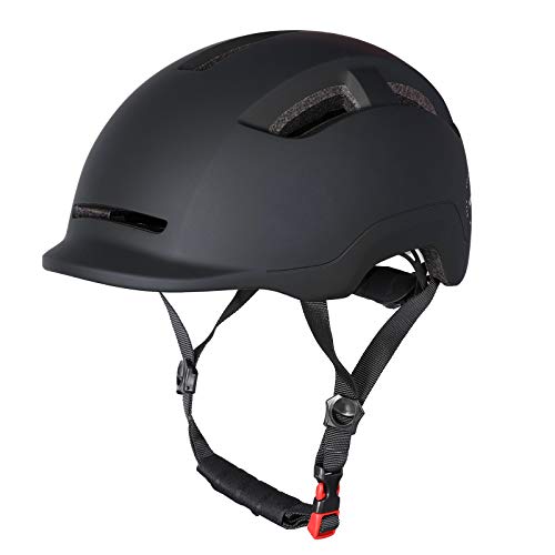 Adult Men Women Bike Helmet with Integrated Taillight for Urban Commuter Cycling Scooter E-Bike Skateboard