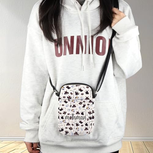 G2TUP Cryptid Creature Crossbody Bag Folklore Monster Themed Gifts Red-eyed Cryptid Lover Gift Creepy cryptid Shoulder Bag4