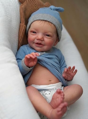 Zero Pam Bebe Reborn Silicona Cuerpo Completo, Muñecas Bebé Reborñ Realista 50CM Bebe Reborn Niño, Bebe Que Parece Real, Muñecas Reborñ Silicona Blanda, Muñeca para Niñas De 3 Años