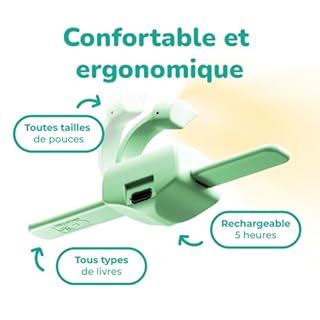 lizia - Liseuse/Lampe de Lecture - Vert - Made in France - Lumière Discrète - Invention Médaillée au Concours Lépine