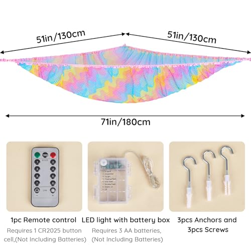 Unicorn-Castle-Stuffed-Animal-Net-Hammock-Kids-Toy-Storage-with-LED-Light-Plush-Toy-Organizer-Corner-Hanging-Stuffed-Animal-Holder-For-Nursery-Kids-Girls-Room-Decor Unicorn Castle Stuffed Animal Net Hammock Kids Toy Storage with LED Light Plush Toy Organizer Corner Hanging Stuffed Animal Holder For Nursery Kids Girls Room Decor