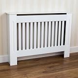 Vida Designs Chelsea Radiator Cover Modern Slatted Grill Slats White Painted MDF...