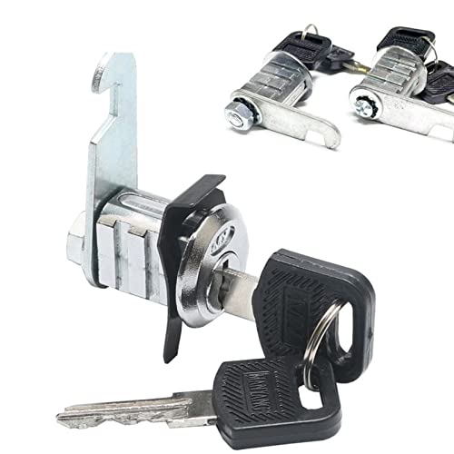Serrure à ressort noire avec fermeture automatique pour casier de rangement
