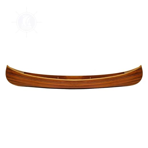 Old Modern Handicrafts Display Half Canoe for Wall - 9 ft Long Wall Display - with Glossy Surface and Rich Wood Tones - 107L x 12.4W x 15.4H Inches