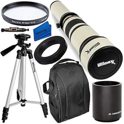 Ultimaxx 650-1300mm (2X- 1300-2600mm) �]���Y�[�������Y�L�b�g Nikon D7500�AD500�AD600�AD610�AD700�AD750�AD800�AD810�AD850�AD3100�AD3200�AD�p�B 3300�A D340