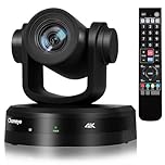 Chameye 4K PTZ Camera, 20x Optical Zoom AI-Auto Tracking 4K Conference Camera with HDMI, LAN(PoE), USB 3.0, TF Card Recording for Church Video Conferencing, Meeting Room, YouTube OBS Streaming, CH420