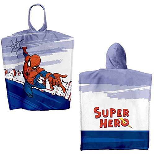 Peignoir poncho Spider Man pour sécher votre enfant facilement