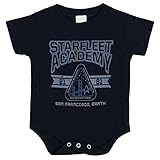 Star Trek Starfleet Academy Infant Baby Romper Snapsuit - Navy (6 Months)