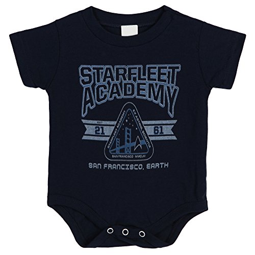 Star Trek Starfleet Academy Infant Baby Romper Snapsuit - Navy (6 Months)