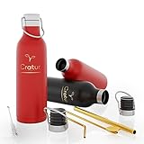 ✅ EGAL OB HEISS ODER KALT - Unsere Flasche mit Strohhalm hält deine Getränke im Winter bis zu 12 Stunden lang warm. Im Sommer kannst du dich mit unserer Edelstahl Trinkflasche bis zu 24 Stunden an deinem eiskalten Lieblingsgetränk erfreuen. Egal ob im Büro oder auf deinem nächsten Wanderausflug, mit unserer Thermoskanne 550 ml bist du immer auf der sicheren Seite.