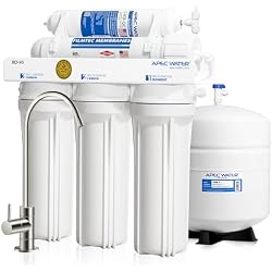 1 of APEC Water RO-90, 5-Stage Under Sink Reverse Osmosis System, 90 GPD | NSF Certified 372 & 58, Reduces 99% of Impurities, DIY Installation