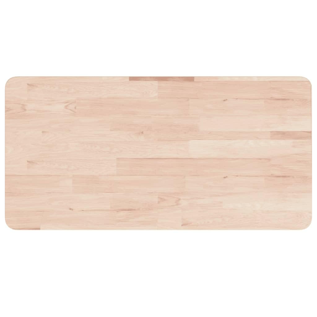 vidaXL Banco Lavoro 100x60x83 cm Legno Massello Rovere Rettangolare, tavolo da lavoro, postazione da lavoro, banco da lavoro in metallo