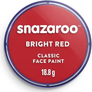 Snazaroo Classic Face and Body Paint, 18.8g (0.66-oz) Pot, Bright Red