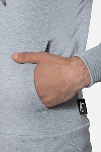 BOXEUR DES RUES - Felpa Full Zip Grigio Melange