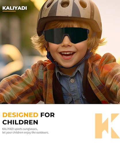 KALIYADI Polarized Youth Baseball-Sunglasses Kids-Sunglasses: Sports Cycling Running Boys Girls Age 3-12 UV400 Protection2