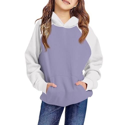 Sweatshirts For Teen Girls Y2K Long Sleeve Hooded Pullover Hoodies Casual Tops Winter Youth Sweatshirt With Pocket