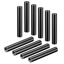 uxcell Round Aluminum Standoff Column Spacer M3x70mm,for RC Airplane,FPV Quadcopter,CNC,Black,10pcs