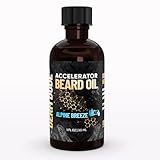 Derm Dude Accelerator Beard Growth Oil, Thickening and Conditioning Beard Growth, Natural Beard Serum for Facial Hair Growth, Beard Growth, Alpine Breeze Scent, 1 Ounce (Alpine Breeze, 1, Fl Oz)