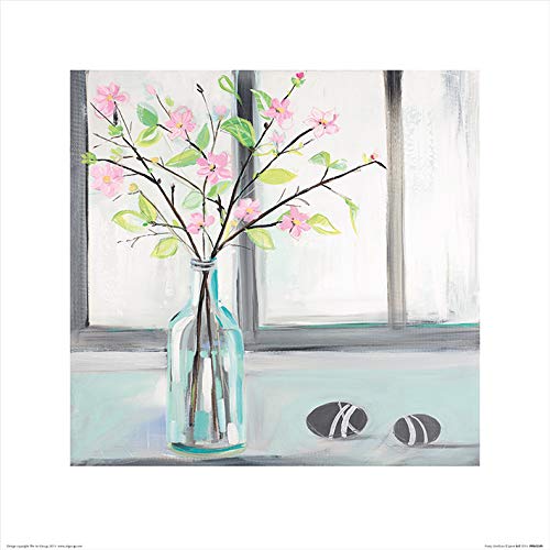 The Art Group "Janet Bell Frosty Windows Paper Art Print, Multi-Colour, 40 x 40 x 1.3 cm